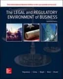 The Legal and Regulatory Environment of Business 18th Edition (Paperback) by O. Lee Reed textbook cover