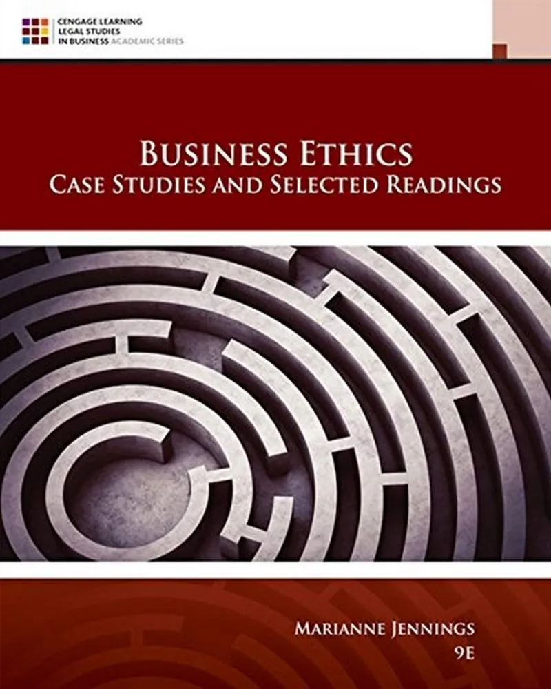 Business Ethics 9th Edition (Paperback) by Marianne M. Jennings textbook cover