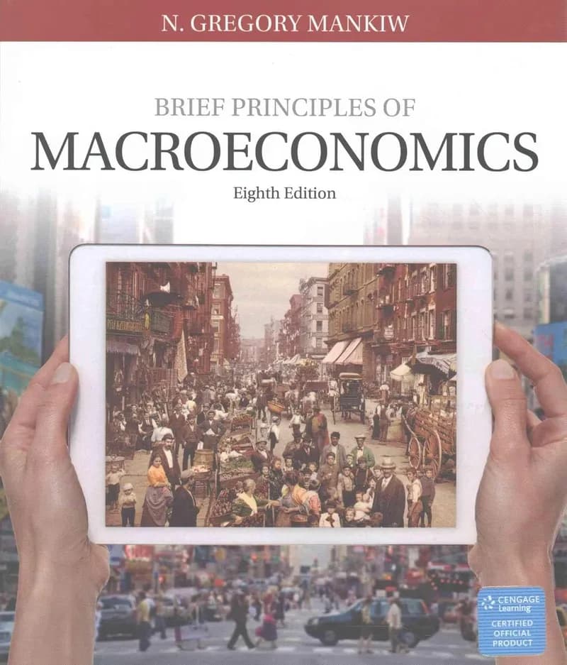 Brief Principles of Macroeconomics 8th Edition (Paperback) by N. Gregory Mankiw textbook cover
