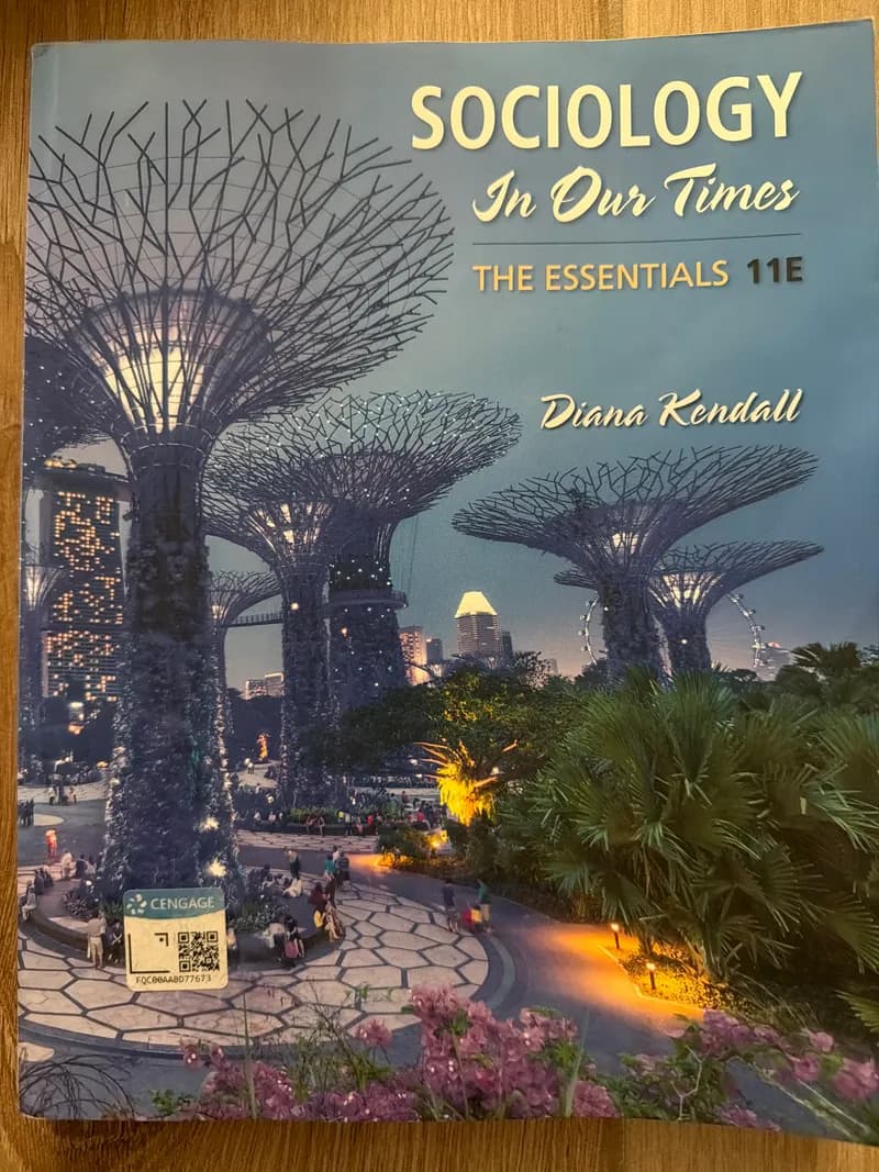 Sociology in Our Times: The Essentials (MindTap Course List) 11th Edition (Paperback) by Kendall textbook cover