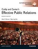 Cutlip and Centers Effective Public Relations by Glen M. Broom . Bey . Ling Sha textbook cover