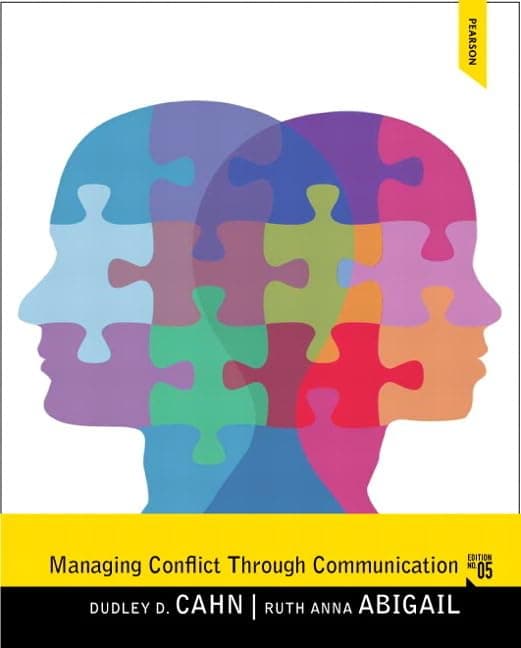 Managing Conflict through Communication 5 (Paperback) by Cahn, Dudley textbook cover