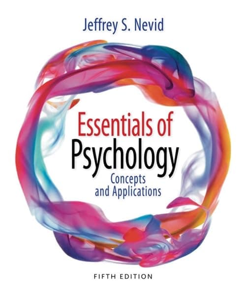 Essentials of Psychology: Concepts and Applications 5 (Paperback) by Nevid, Jeffrey S. textbook cover