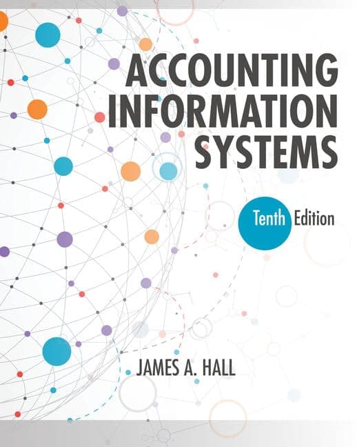 Accounting Information Systems (MindTap Course List) 10 (Hardcover) by Hall, James textbook cover