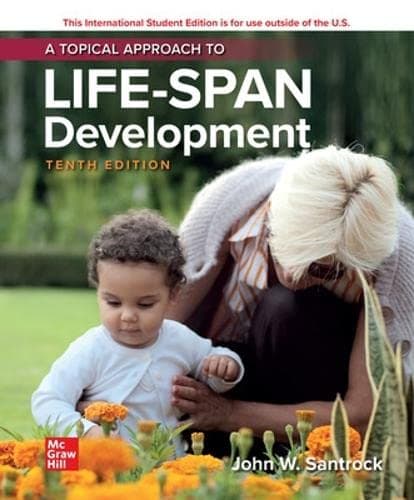 A Topical Approach to Lifespan Development 10 (Paperback) by Santrock, John textbook cover