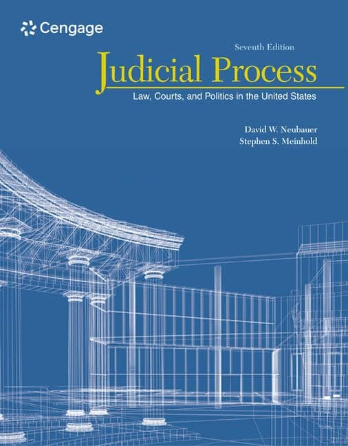Judicial Process: Law, Courts, and Politics in the United States 7 (Paperback) by Neubauer, David textbook cover
