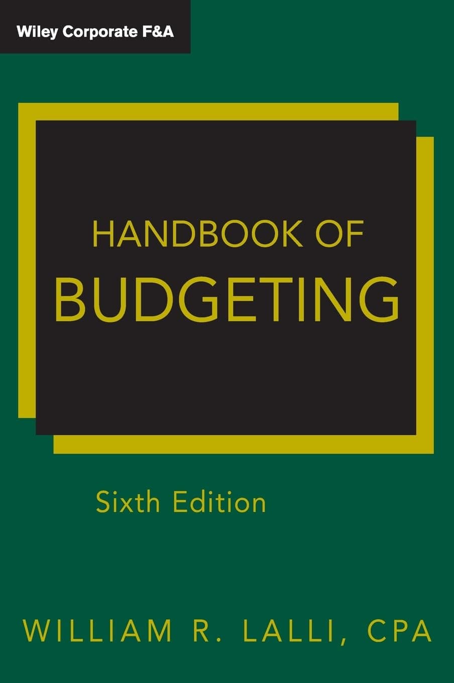 Handbook of Budgeting (Wiley Corporate F&A) 6 (Hardcover) textbook cover