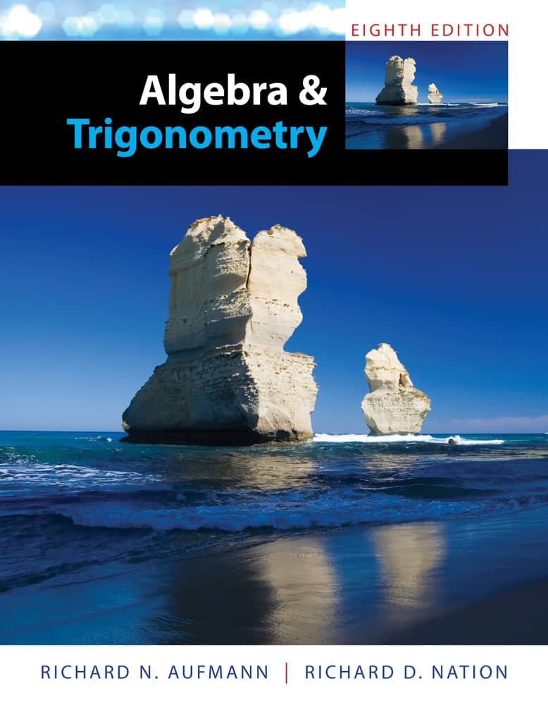 Algebra and Trigonometry 8 (Hardcover) by Aufmann, Richard textbook cover
