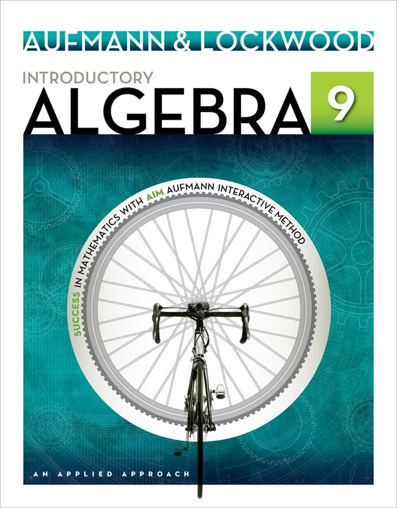 Introductory Algebra: An Applied Approach 9 (Paperback) by Aufmann, Richard textbook cover