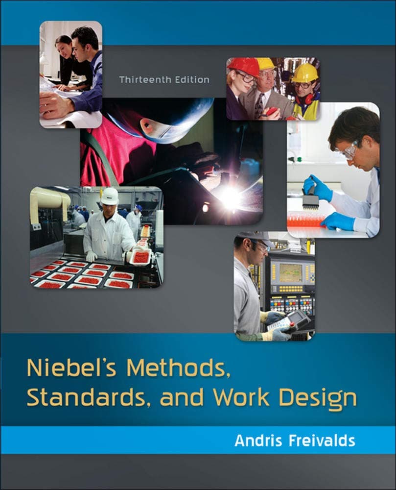Niebel's Methods, Standards, & Work Design 13 by Freivalds, Andris textbook cover