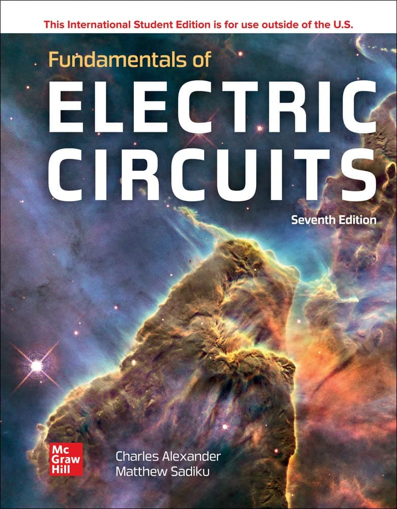 ISE Fundamentals of Electric Circuits (ISE HED IRWIN ELEC&COMPUTER ENGINERING) 7 by Alexander, Charles K. textbook cover