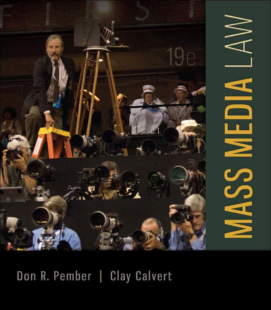 Mass Media Law 19 (Paperback) by Pember, Don textbook cover
