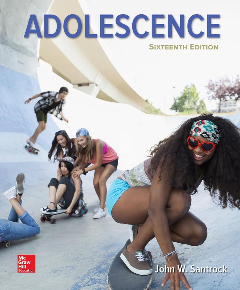 Adolescence 16 (Paperback) by Santrock, John textbook cover