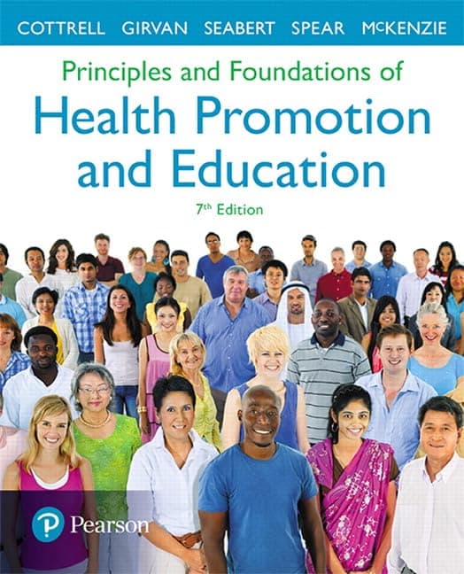 Principles and Foundations of Health Promotion and Education 7 by Cottrell, Randall textbook cover