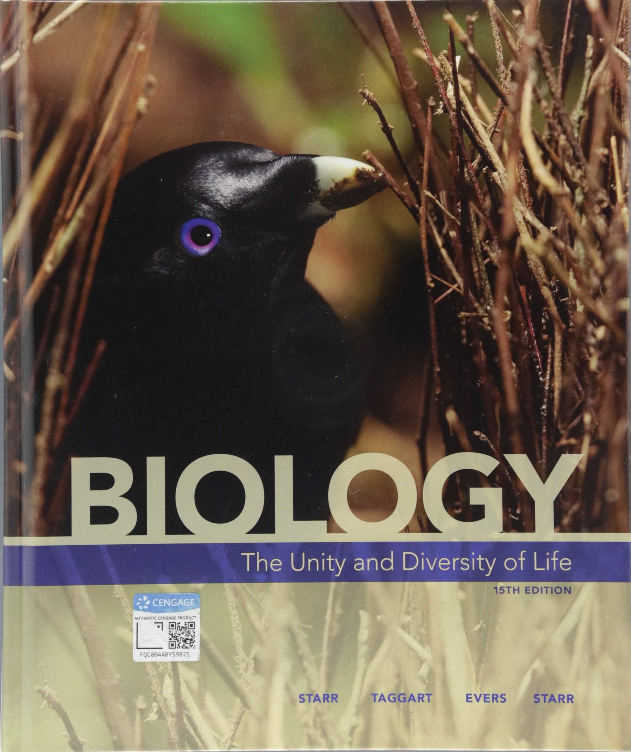 Biology: The Unity and Diversity of Life (MindTap Course List) 15 (Hardcover) by Starr, Cecie textbook cover