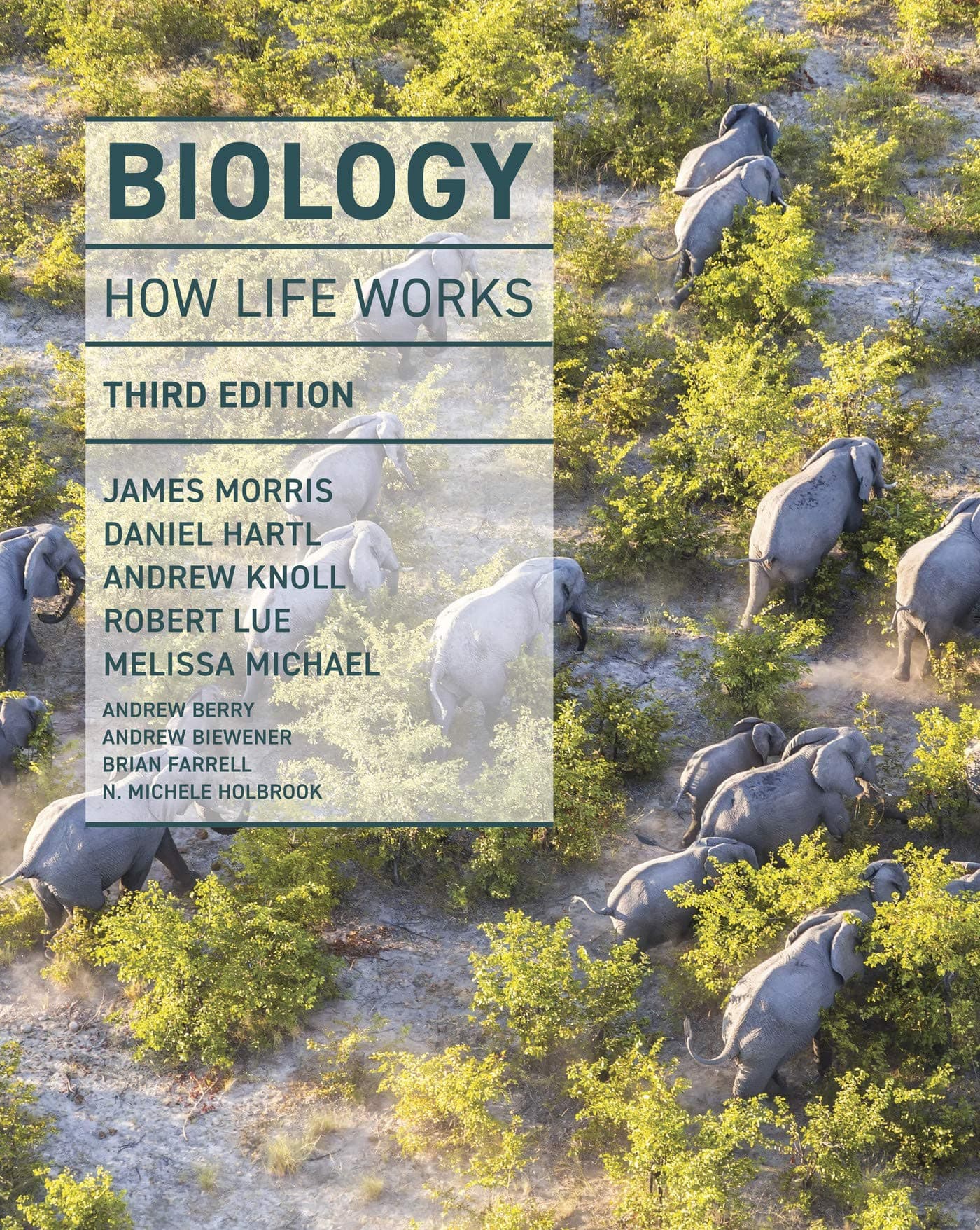 Biology: How Life Works 3rd ed. 2019 (Hardcover) by MORRIS JAMES E. textbook cover