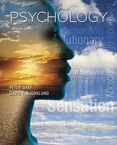 Psychology 7th Edition (Hardcover) by David F. Bjorklund textbook cover