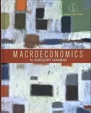 Macroeconomics 9th Edition by N. Gregory Mankiw textbook cover