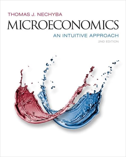 Microeconomics: An Intuitive Approach (Mindtap Course List) 2 (Hardcover) by Nechyba, Thomas J. textbook cover