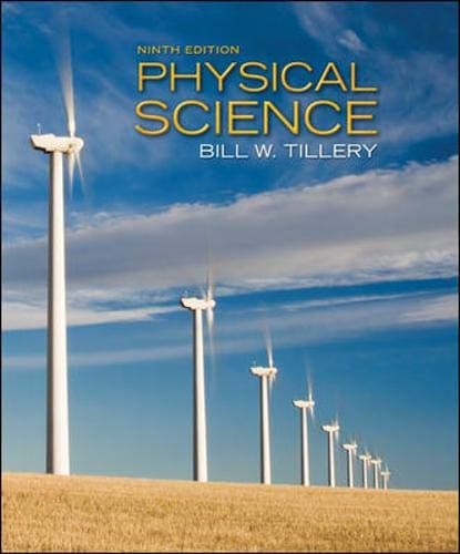 Physical Science 9th Edition by Tillery, Bill textbook cover