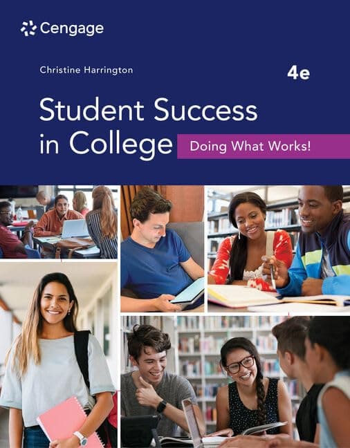 Student Success in College: Doing What Works! (MindTap Course List) 4 by Harrington, Christine textbook cover