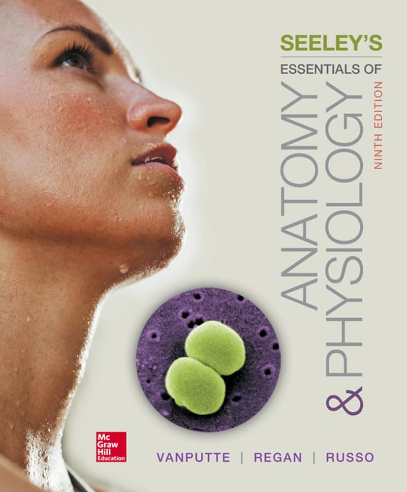 Seeley's Essentials of Anatomy and Physiology 9 by VanPutte, Cinnamon textbook cover