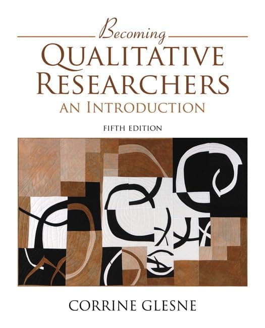 Becoming Qualitative Researchers: An Introduction 5 by Glesne, Corrine textbook cover