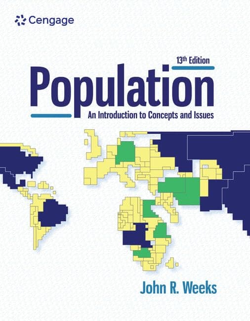 Population: An Introduction to Concepts and Issues (MindTap Course List) 13 by Weeks, John textbook cover