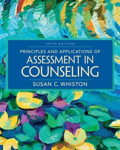 Principles and Applications of Assessment in Counseling (MindTap Course List) 5 by Whiston, Susan textbook cover