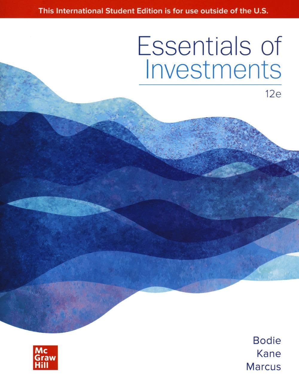 ISE Essentials of Investments 12TH Edition by Zvi Bodie, Alex Kane, Alan J. Marcus textbook cover