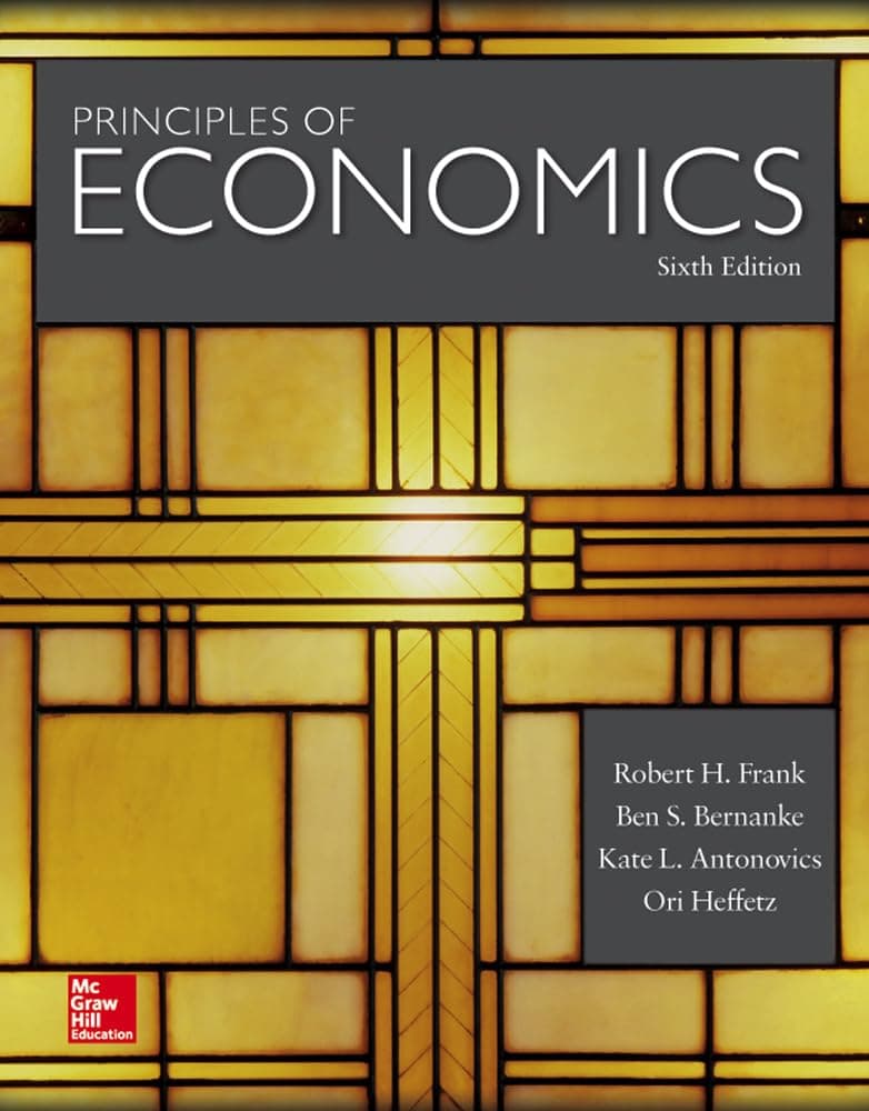 Principles of Economics 6 by Frank, Robert H. textbook cover