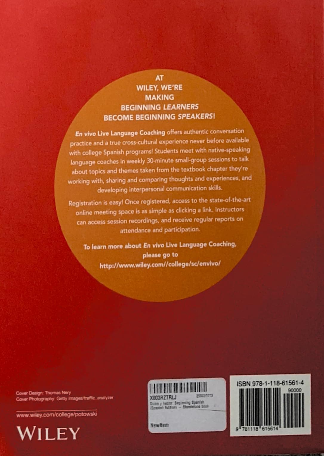 Dicho y hecho: Beginning Spanish 10 by Potowski, Kim textbook cover