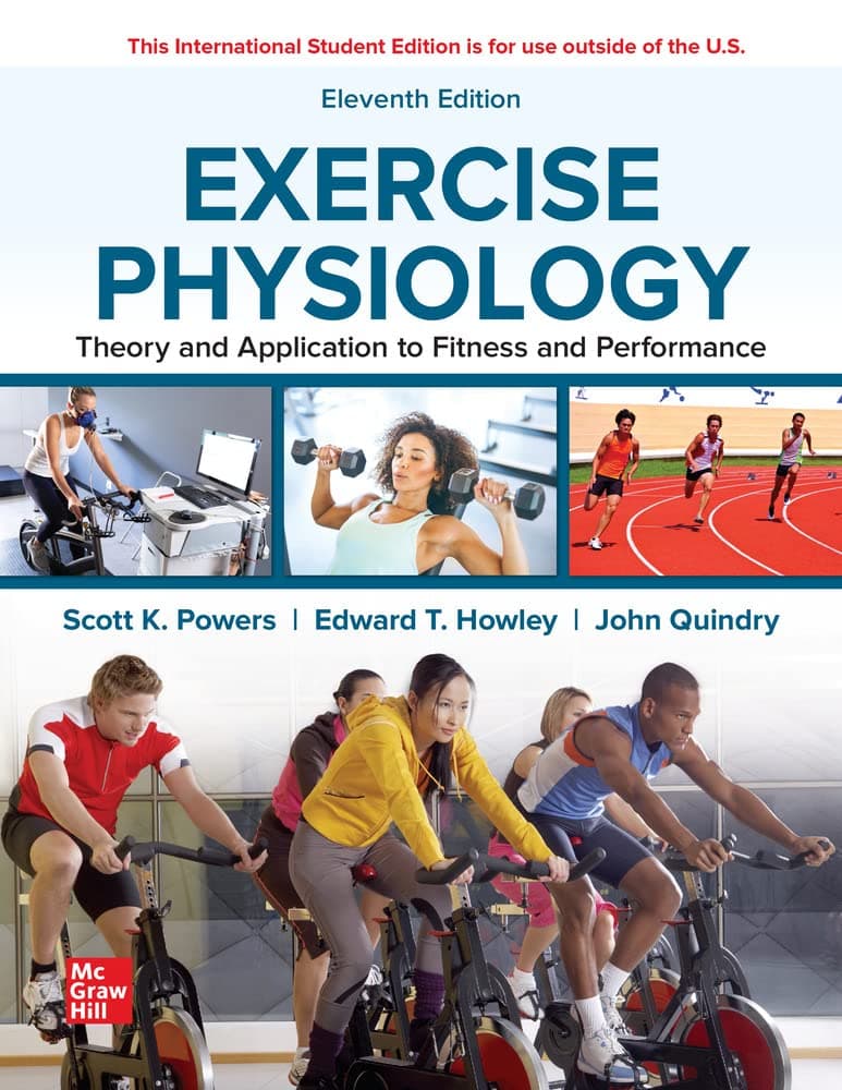 ISE Exercise Physiology: Theory and Application to Fitness and Performance (ISE HED B&B PHYSICAL EDUCATION) 11 by Powers, Scott K. textbook cover