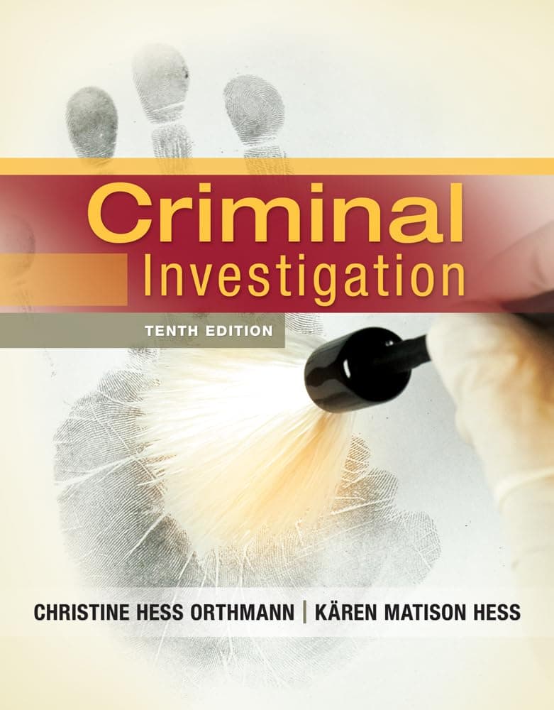 Criminal Investigation 10 (Hardcover) by Orthmann, Christine Hess textbook cover