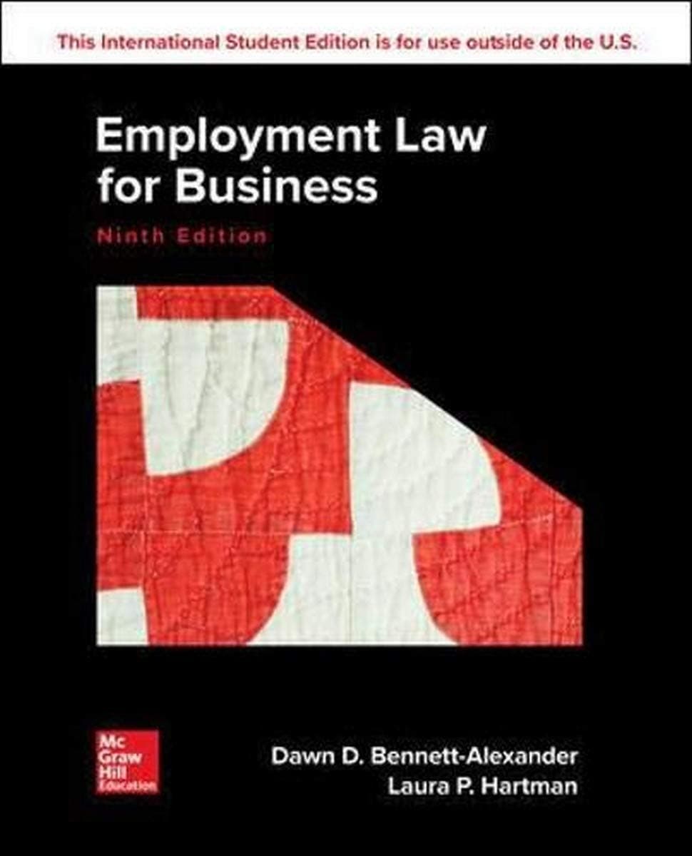 Employment Law For Business by Unknown textbook cover