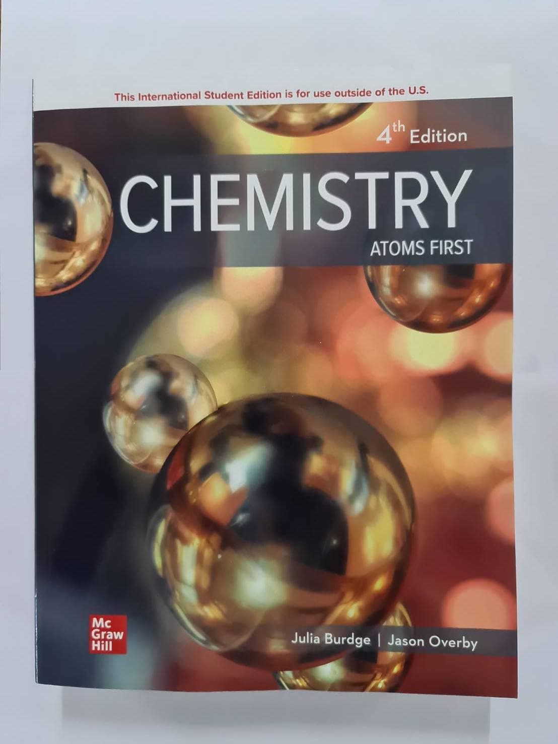 Chemistry: Atoms First 4 by Burdge, Julia textbook cover