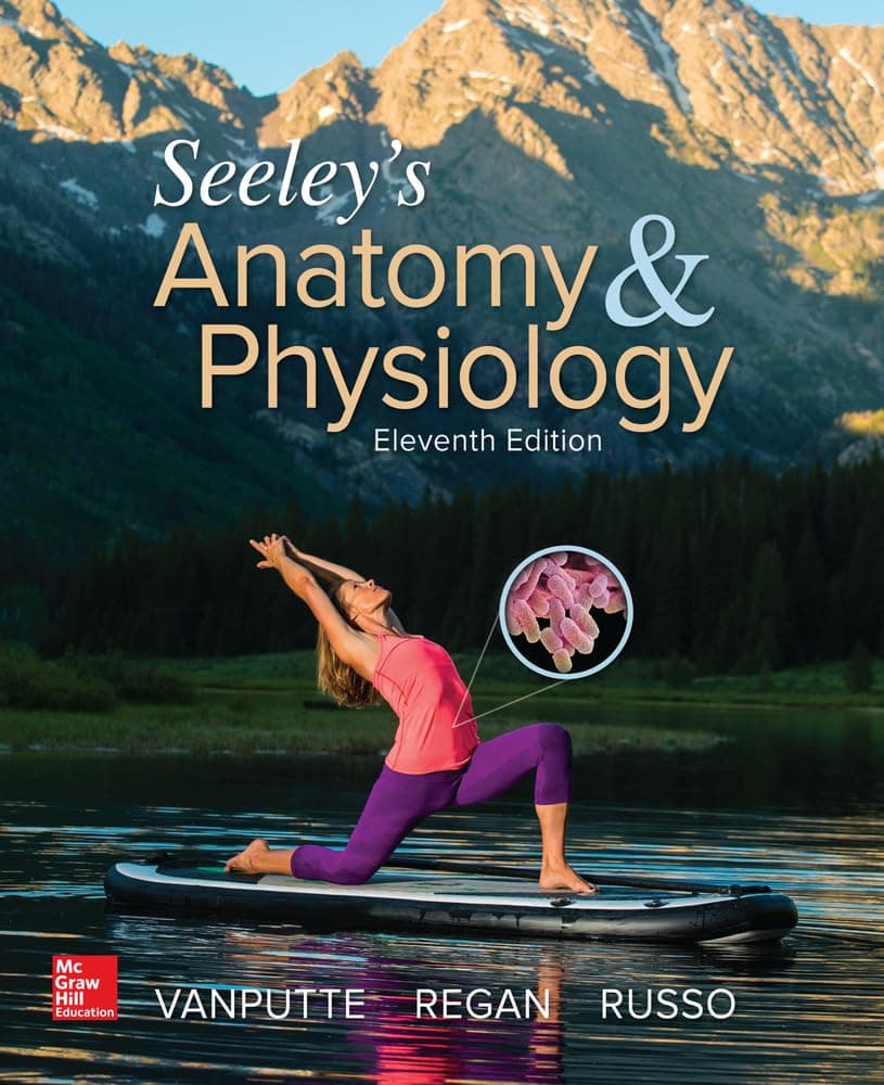 Seeley's Anatomy & Physiology 11 by VanPutte, Cinnamon textbook cover