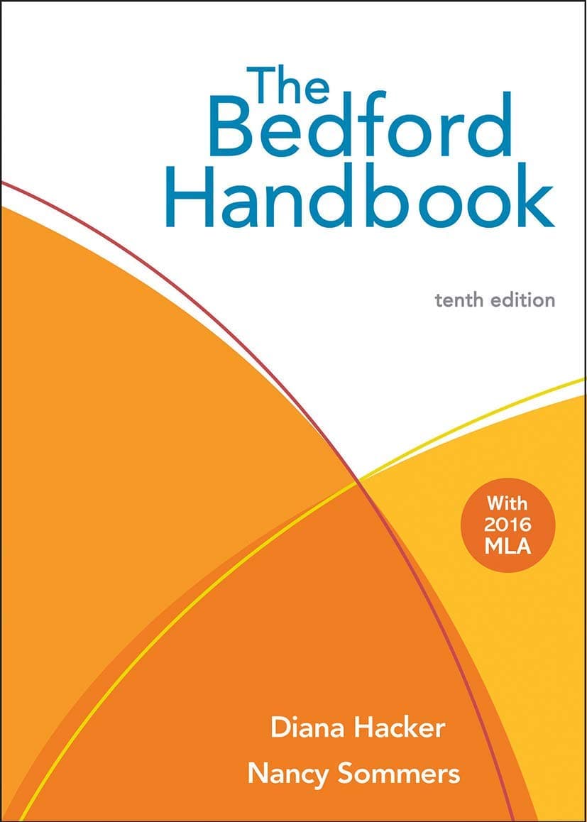 The Bedford Handbook Tenth by Hacker, Diana textbook cover