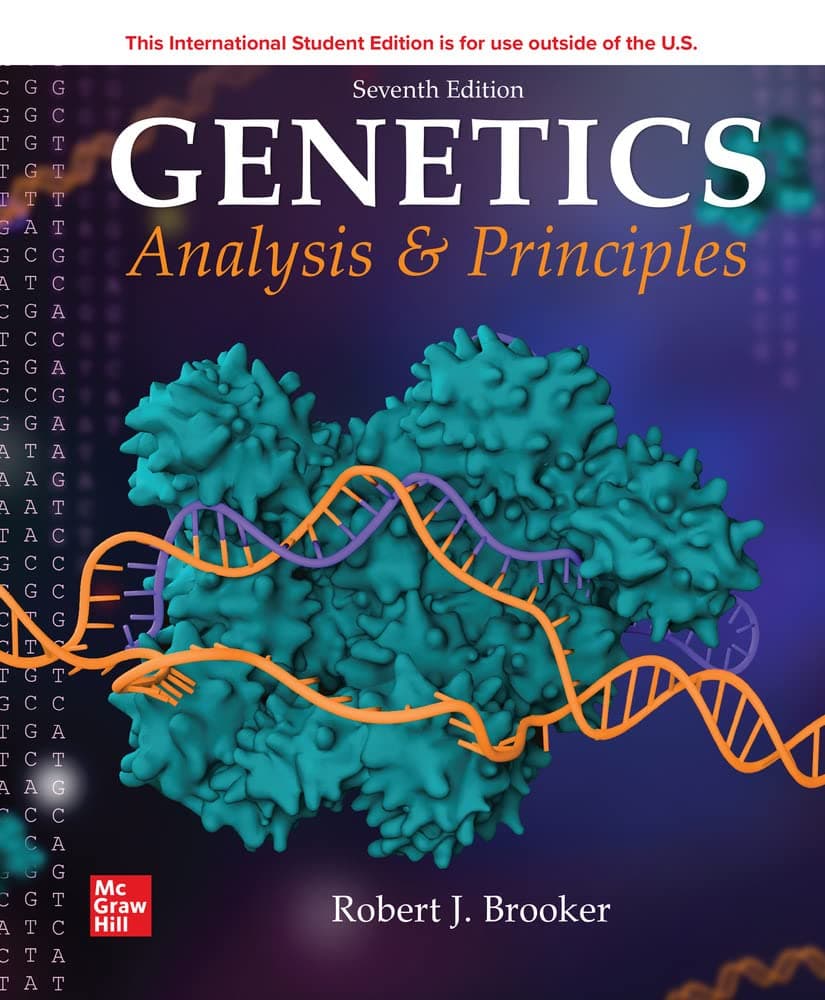 ISE Genetics: Analysis and Principles 7 by Brooker DO NOT USE,Robert textbook cover