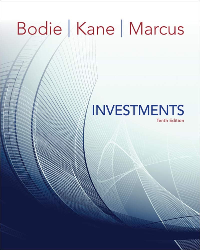 Investments, 10th Edition 10th by Zvi Bodie textbook cover