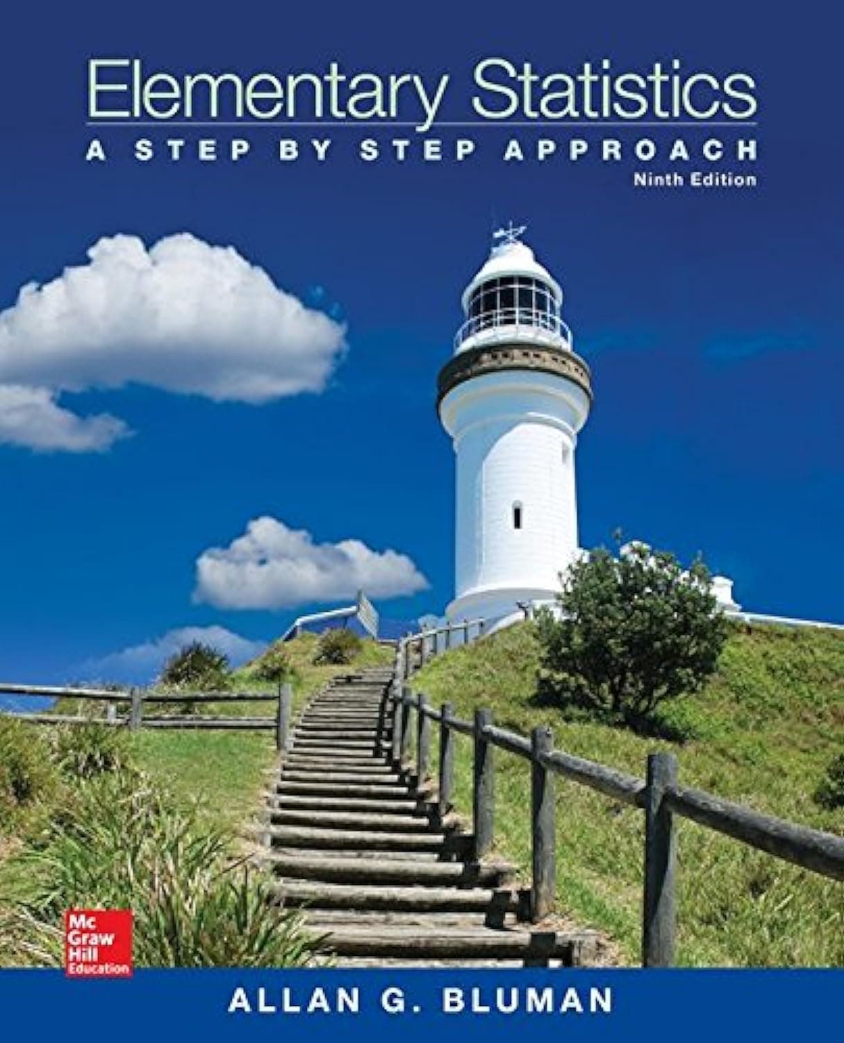 Elementary Statistics: A Step by Step Approach 9th Edition by Bluman, Allan textbook cover