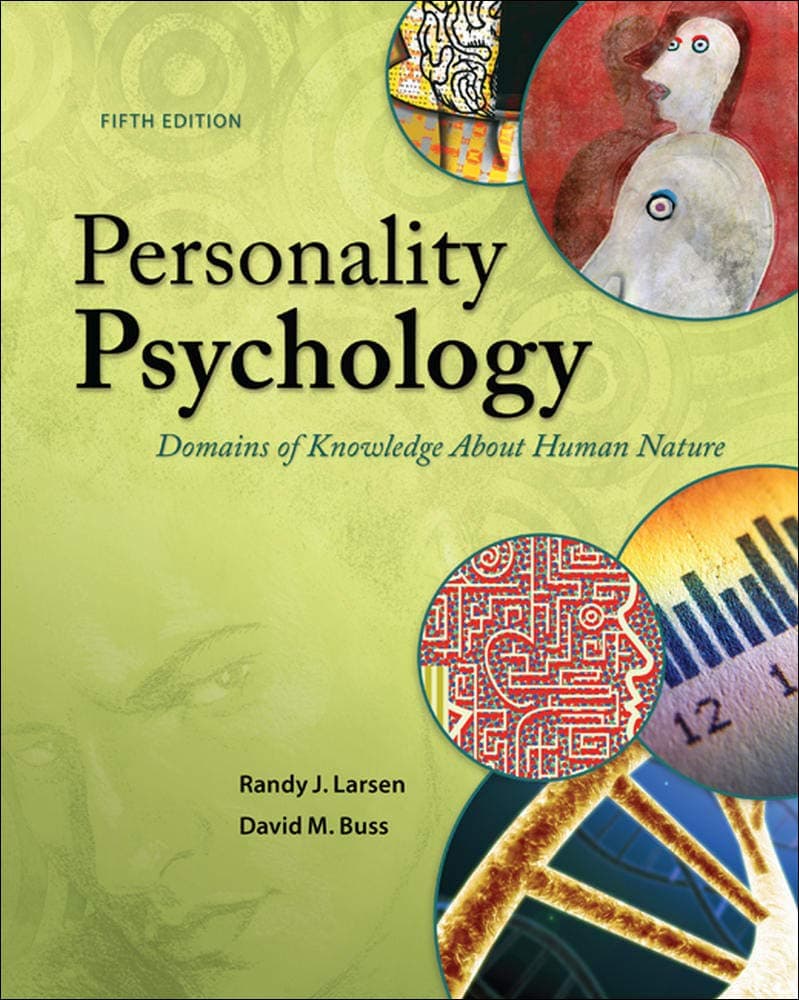 Personality Psychology: Domains of Knowledge About Human Nature 5 by Larsen, Randy textbook cover