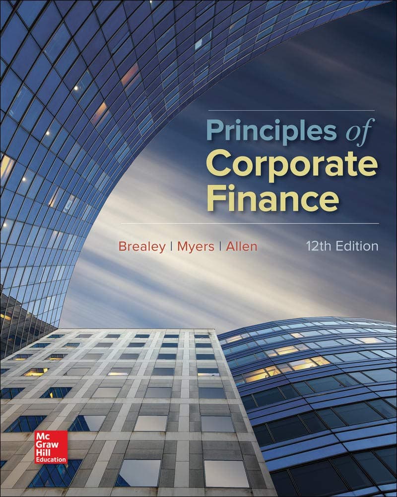 Principles of Corporate Finance (Mcgraw-hill/Irwin Series in Finance, Insurance, and Real Estate) 12 by Brealey, Richard textbook cover
