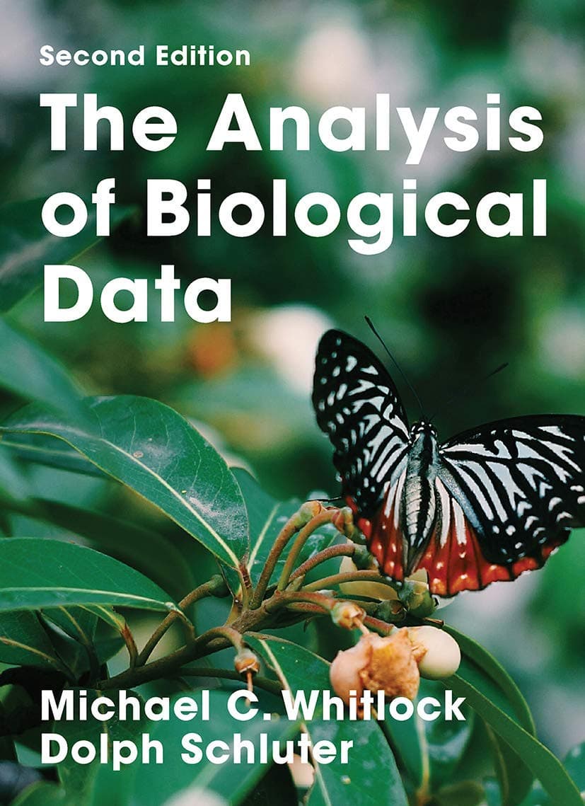 The Analysis of Biological Data, Second Edition 2nd by Michael C. Whitlock textbook cover