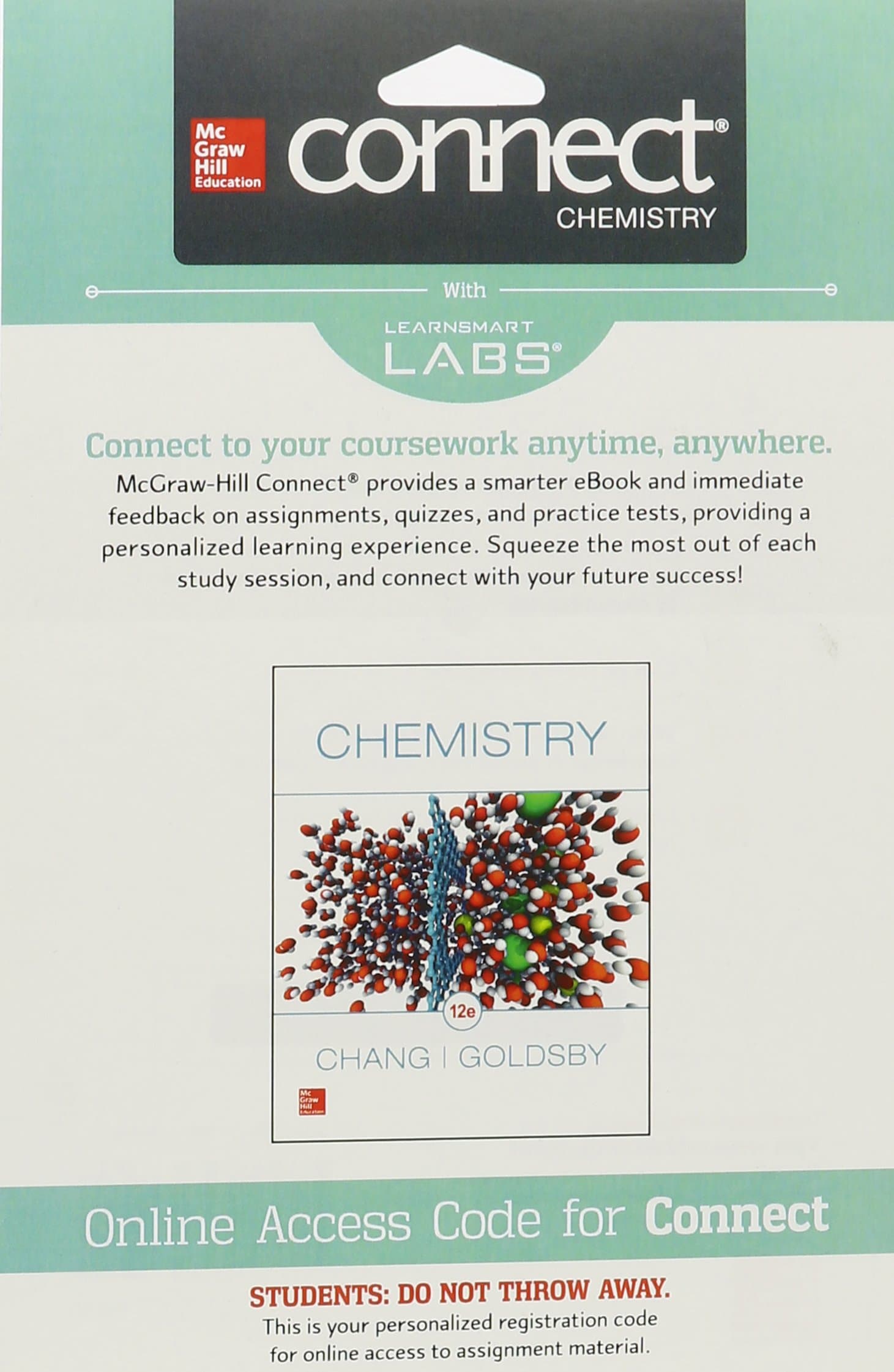 Chemistry 12 by Chang, Raymond textbook cover
