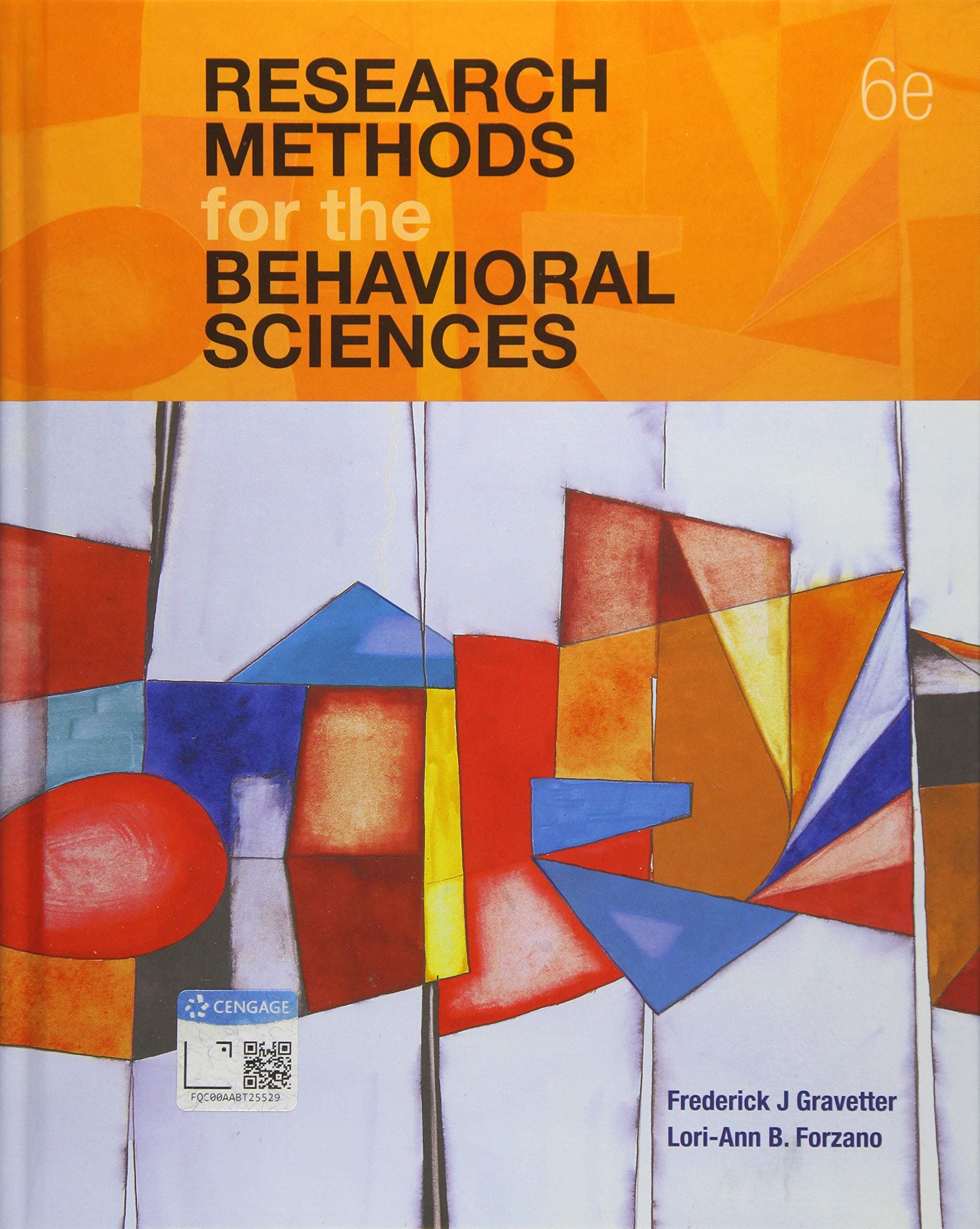 Research Methods for the Behavioral Sciences (MindTap Course List) 6 by Gravetter, Frederick textbook cover