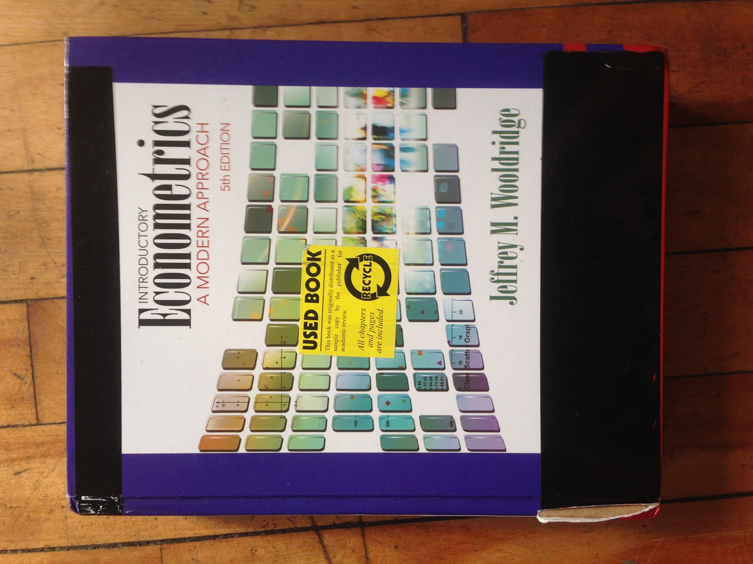 Introductory Econometrics: A Modern Approach (Upper Level Economics Titles) 5 by Wooldridge, Jeffrey M. textbook cover