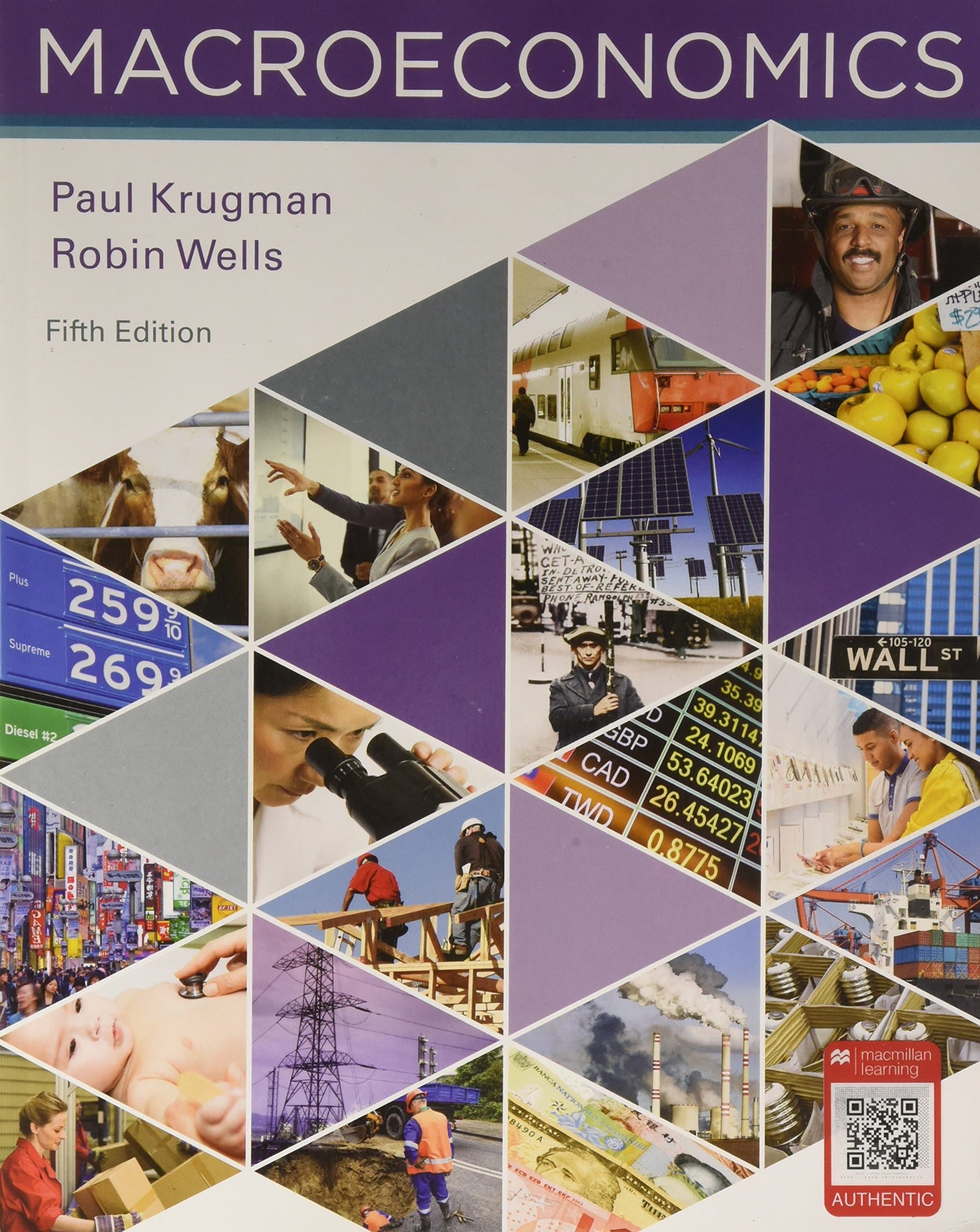 Macroeconomics Fifth by Krugman, Paul textbook cover